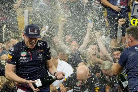 Max Verstappen Off His Face After Winning First Formula One Title