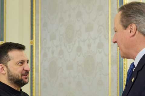 David Cameron Visits Ukraine as Foreign Secretary in First Overseas Trip