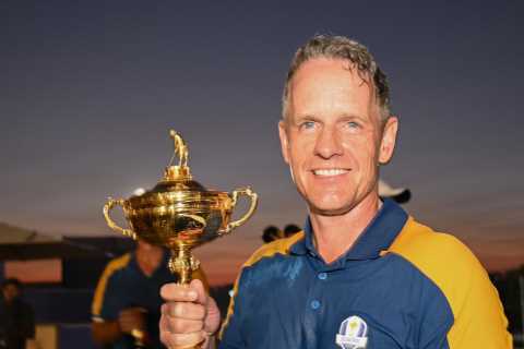 Bizarre Ryder Cup tradition continues as massive memento is carried by ship from Italy to Luke..