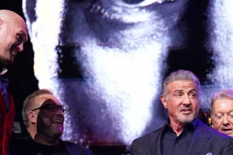 Hollywood legend Sylvester Stallone surprises fans at Tyson Fury vs Oleksandr Usyk press conference