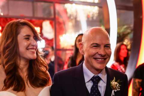 F1 Legend Gets Married in Paddock for Las Vegas GP as New Wife Stuns in Plunging White Dress