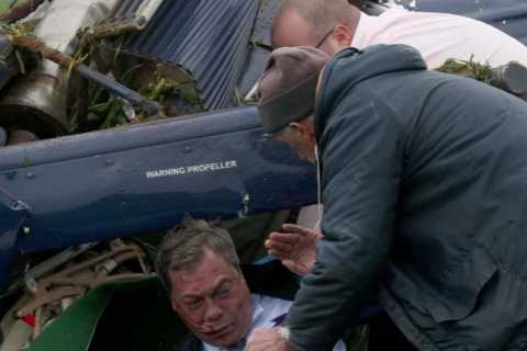 'I’m A Celeb’s Grace Dent made sick ‘jokes’ about co-star Nigel Farage’s near-fatal plane crash'