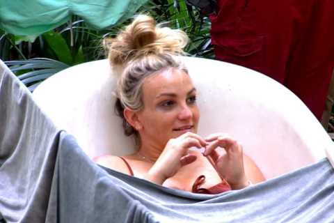 I'm A Celeb fans cringe as Marvin Humes serenades Jamie Lynn Spears in the bath amid fears she'll..