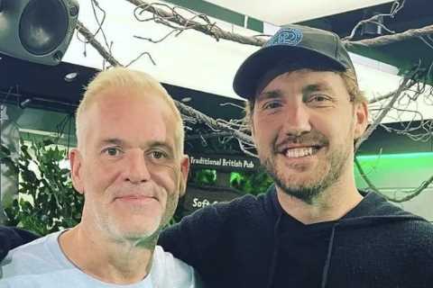 I’m A Celeb’s Seann Walsh and Chris Moyles reunite after leaving the jungle