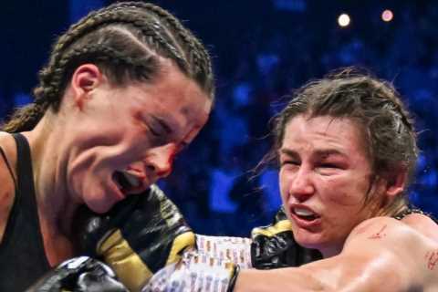 Chantelle Cameron suffers HORROR wide head cut in shock bloody rematch defeat to Katie Taylor