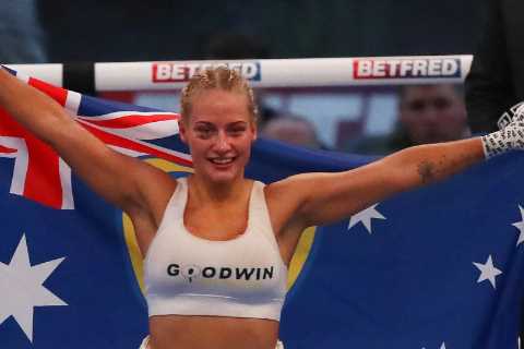 Ebanie Bridges 'Battle of the Boobs' CANCELLED just days before fight against glamorous opponent..