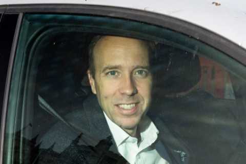 Matt Hancock is seen in the UK for the first time since I’m a Celeb as he returns to his day job at ..