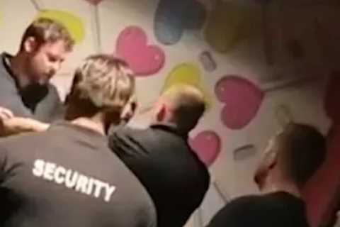 Horrific moment I’m A Celeb champ Danny Miller is slammed against wall and knocked to the ground by ..