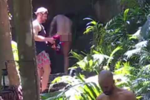 I'm A Celeb Fans Go Wild as Tony Bellew Strips Naked and Bares His Bum in Jungle Shower