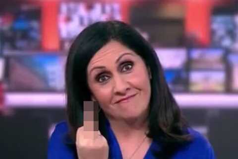 BBC News Presenter Caught Giving the Middle Finger Live on Air