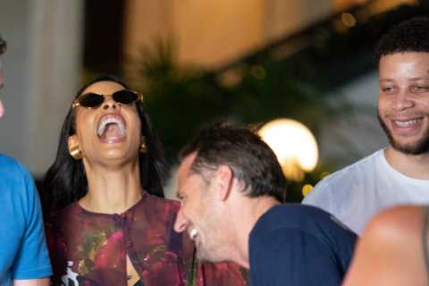 Rochelle Humes stuns in see-through outfit as she meets up with Fred Sirieix and dumped I’m A Celeb ..