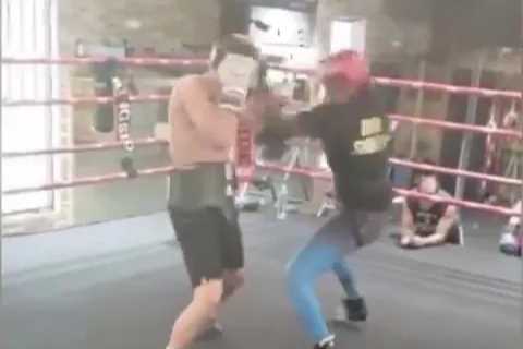 Male Boxer Sparks Controversy with Video of Knocking Down Claressa Shields – But She Fights Back