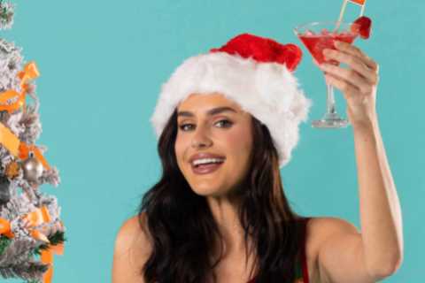 Love Island's Amber Davies Rocks Christmas Jumper-Themed Swimsuit