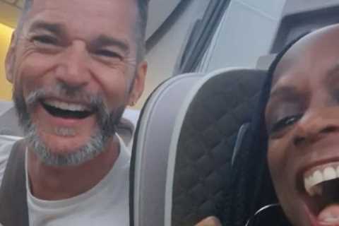 Fred Siriex and Fiancée Fruitcake Enjoy Luxurious Business Class Flight Home from I'm A Celebrity