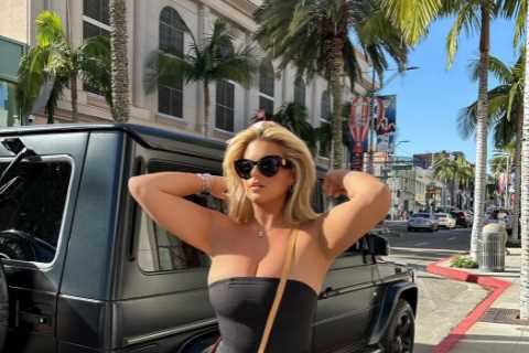 Apollonia Llewellyn Turns Heads in Figure-Hugging Top During Beverly Hills Outing
