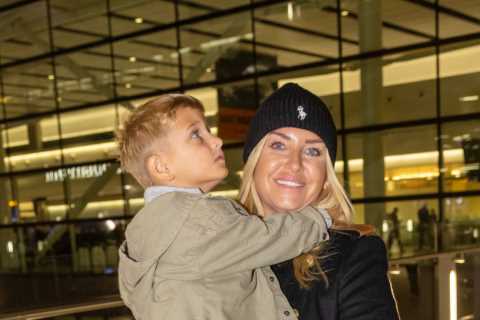 I'm A Celebrity's Josie Gibson reunites with son Reggie as jungle stars return to the UK