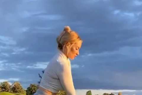Paige Spiranac Stuns Fans with Tee-Shot in Tight Top and Mini Skirt
