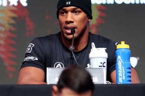 Anthony Joshua Takes Aim at Tyson Fury, Calls Him a 'Fat Slob'
