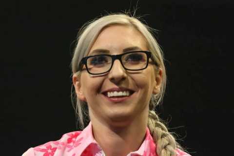 I'm the Queen of Darts but fans ask me to sign weird things like Asda till receipts, inflatable..