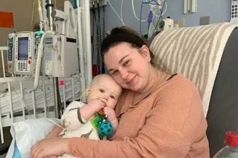 Mum shares horror after eight-month-old baby diagnosed with rare cancer