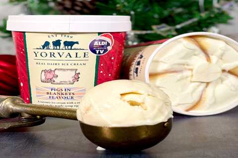 Aldi's Unveils Bizarre Pigs in Blanket-Flavored Ice Cream for Christmas