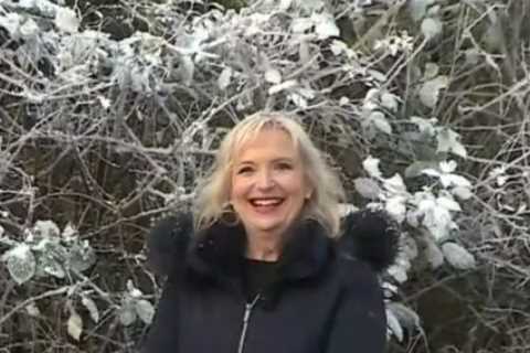 Carol Kirkwood's Snowball Surprise on BBC Breakfast