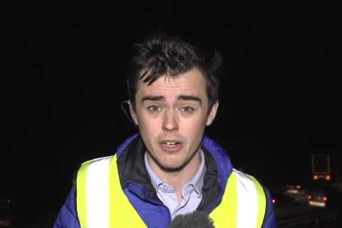 News Reporter Battled Fierce Winds During Live Report on Eurotunnel Strikes
