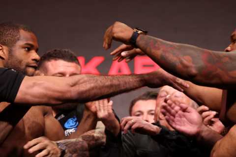 Jarrell Miller and Daniel Dubois Clash at Heated Weigh-In as Miller Weighs in at Over 23 Stone