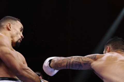 British boxing star Ellis Zorro given oxygen after suffering brutal first-round KO at hands of..