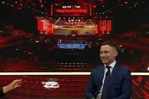 Laura Woods Stuns in Classy Black Outfit for Joshua vs Wallin Fight Coverage