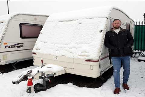 Couple Forced to Move Into Caravan Every Time it Rains
