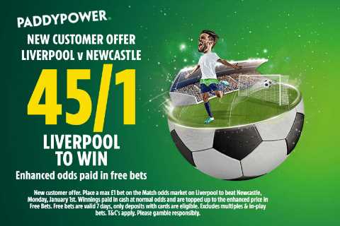 Liverpool vs Newcastle: Get Liverpool to win at amazing odds of 45/1 with Paddy Power