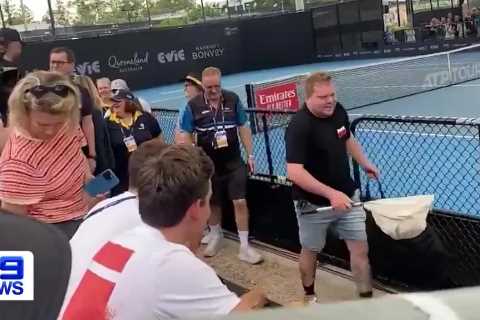 Tennis Stars Stunned as Deadly Snake Interrupts Match at Brisbane International