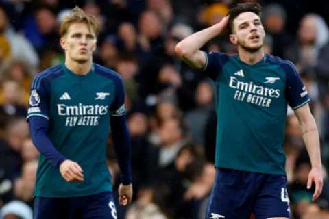Furious Declan Rice slams Arsenal flops for ‘letting ourselves &amp; fans down’ having slipped from ..