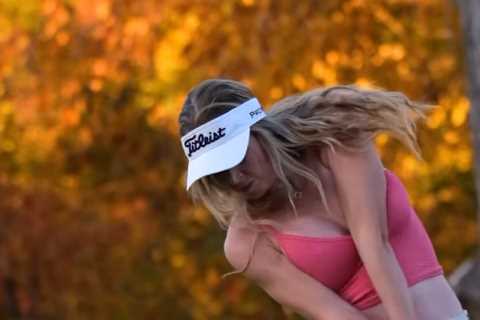 Grace Charis Wows Fans with Busty On-Course Outfit in New Video
