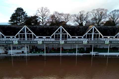Iconic British Cricket Ground Completely Under Water After Storm Henk