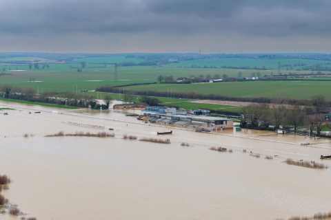 New alert issued and inspection called after Huntingdon racecourse drowns in murky water amid Storm ..