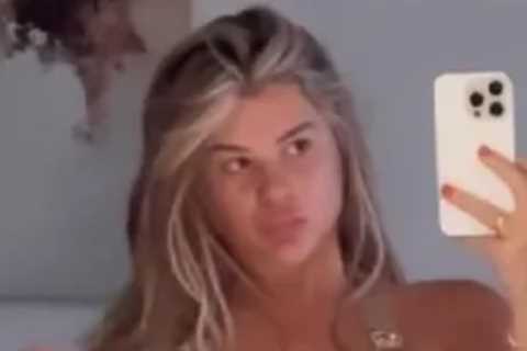 Love Island Star Liberty Poole Stuns in Gold Bikini in Dubai as She Sparks Rumours She's Joining..