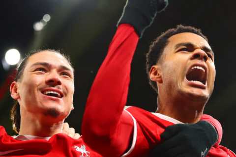 Liverpool 2 Fulham 1: Jones and Gakpo give Reds narrow Carabao Cup semi-final lead after scare..