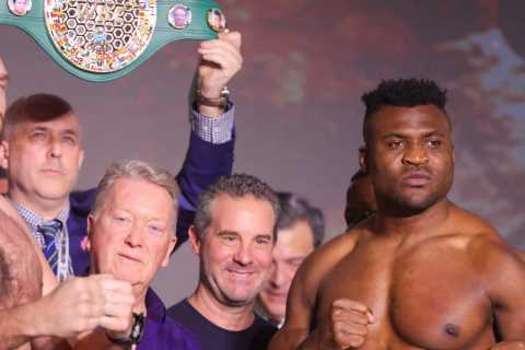 Francis Ngannou Confident He Can KO Anthony Joshua in Easier Fight Than Tyson Fury