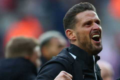 Newcastle's Jason Tindall Celebrates Derby Win with Epic Team Photo
