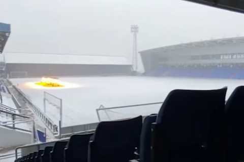 Ex-Premier League Club's Match Postponed Due to Snow at Coldest UK Ground