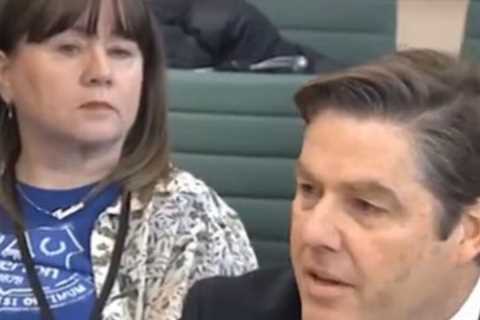 Fans React After Spotting Everton Supporter Sitting Behind Premier League CEO Richard Masters in..