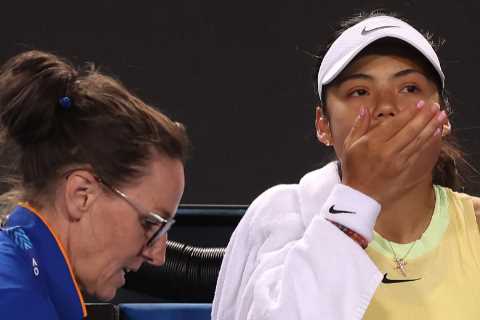 Emma Raducanu battles stomach bug during Australian Open loss