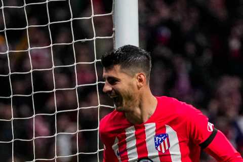 Alvaro Morata Scores and Gets Tangled in Hilarious Flag Mishap