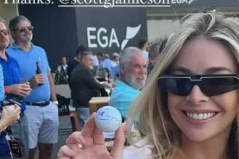 Man Utd Star Scott McTominay and Girlfriend Cam Reading Struck by Golf Ball in Awkward Incident