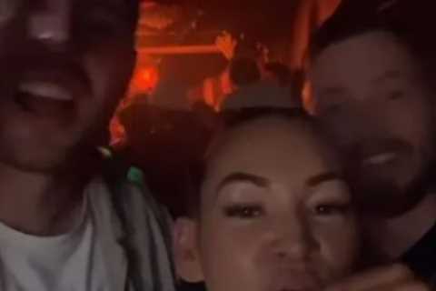Love Island Star AJ Bunker Spotted with Fat Lip After Brutal KO by OnlyFans Star Elle Brooke