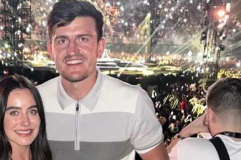 Harry Maguire and Wife Fern Enjoy Ed Sheeran Concert and Beach Trip with Premier League Players