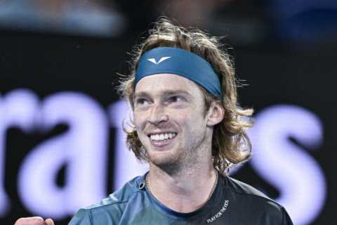 Who is Andrey Rublev and when did he meet girlfriend Anastasija Homutova?