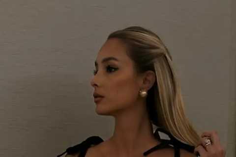Ex-Premier League Wag and 'world's hottest woman' stuns in little black dress as fans say 'thank..